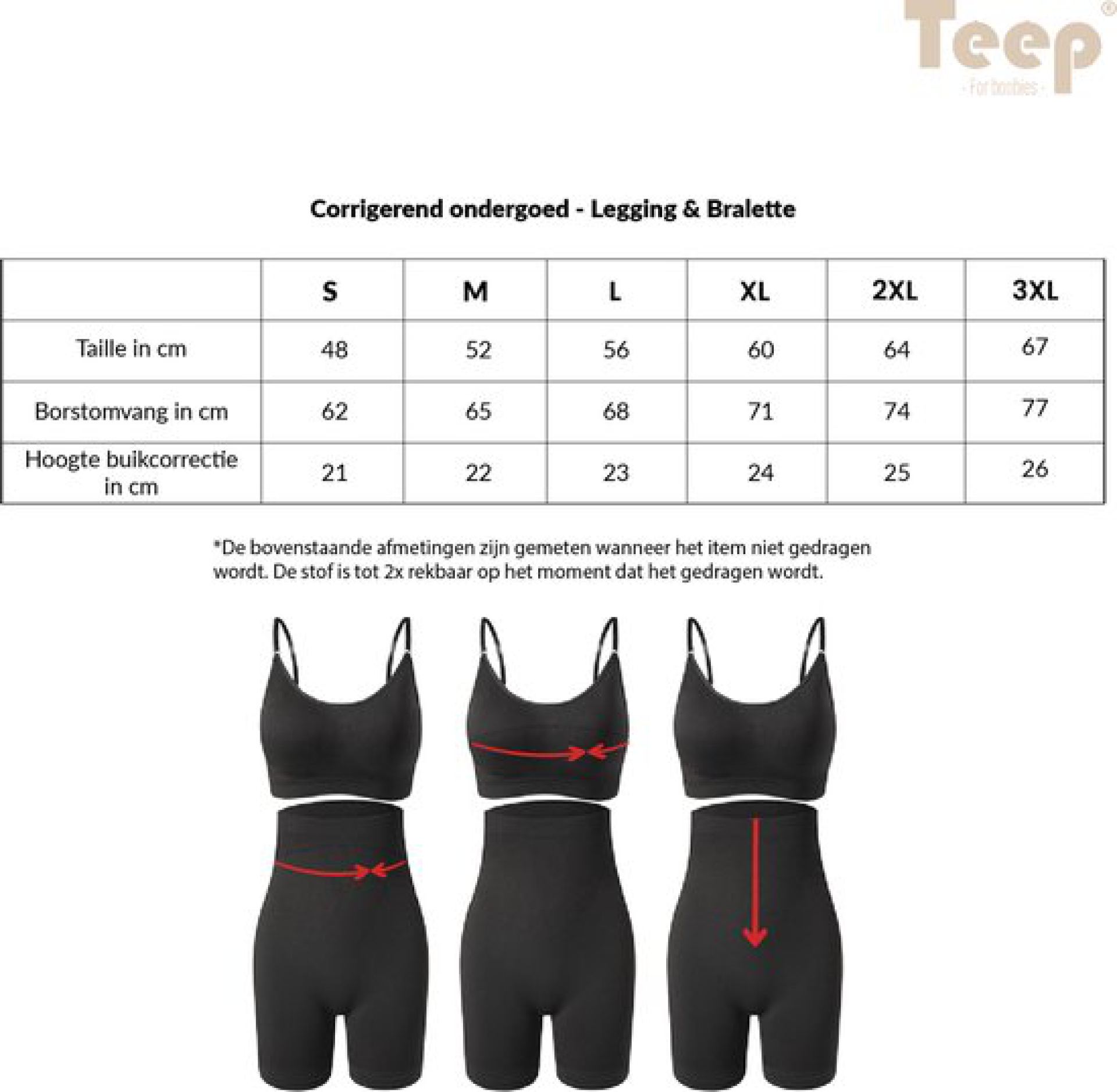 Corrigerend ondergoed legging & bralette kopen