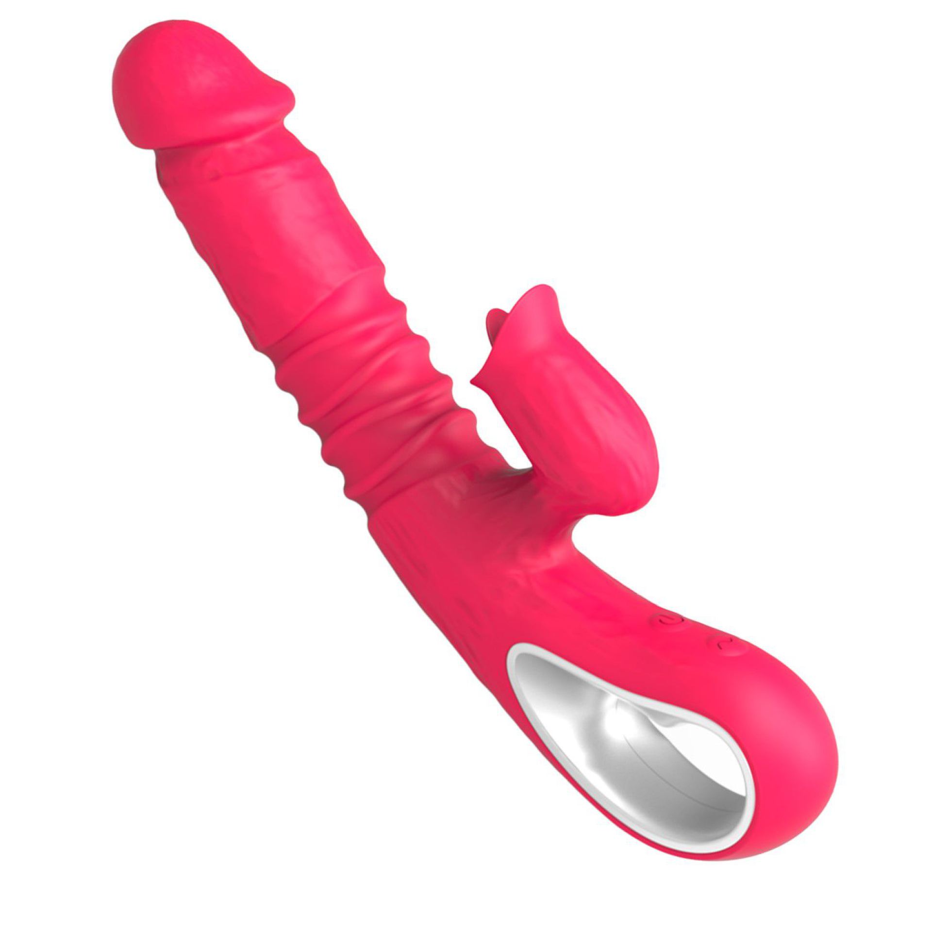 Stotende tarzan vibrator 27cm 42°c Roze