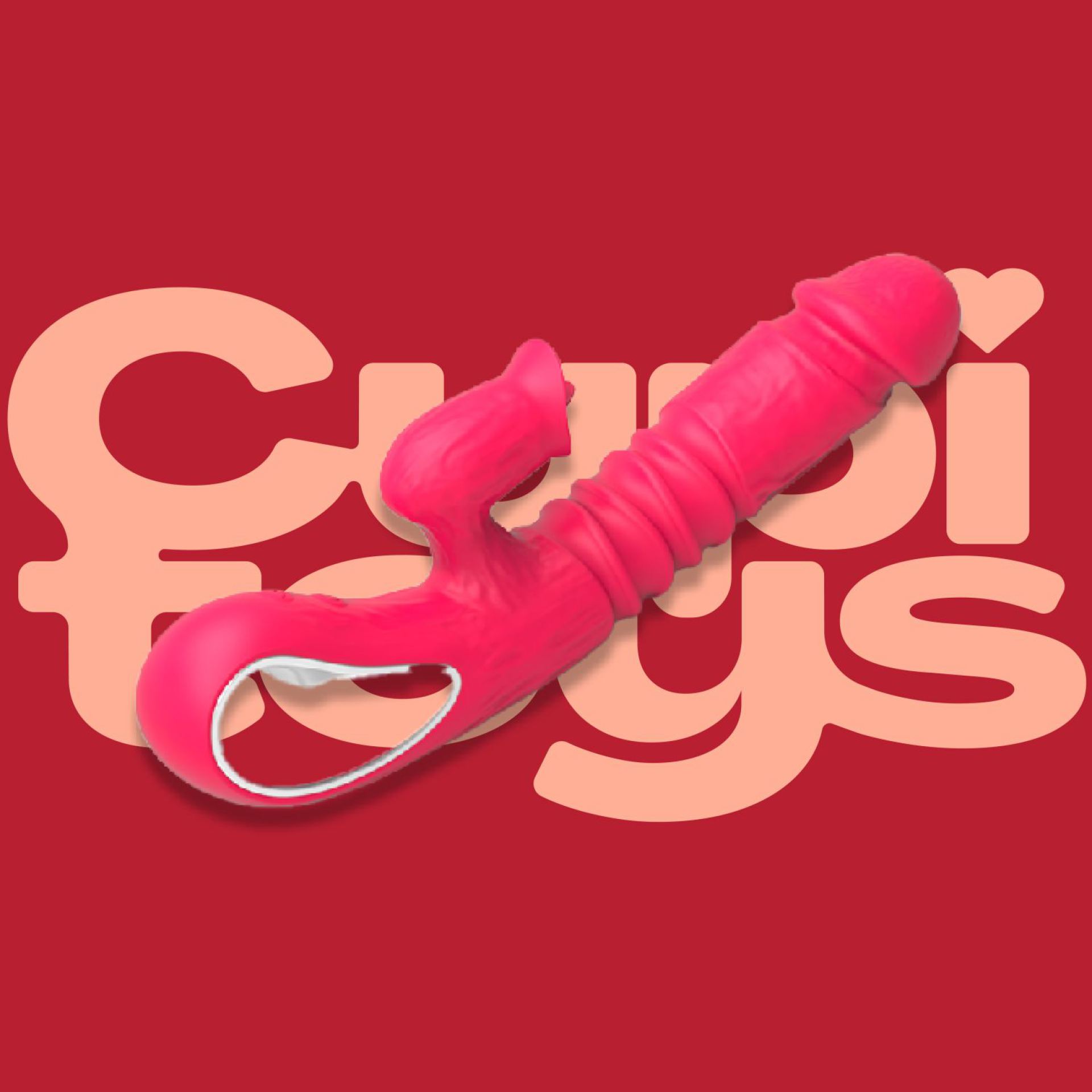 Stotende tarzan vibrator 27cm Roze goedkoop