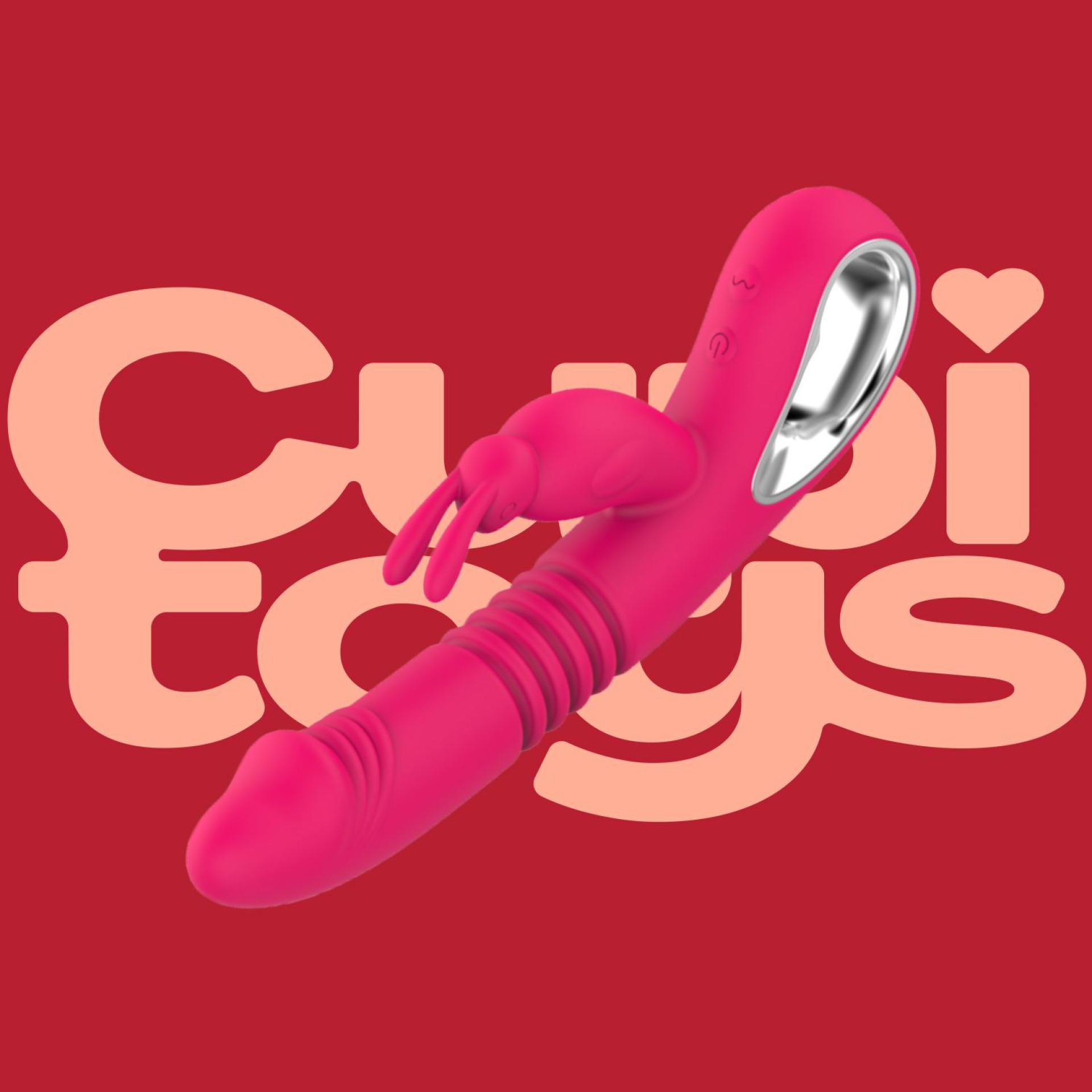 stotende tarzan vibrator met rabbit roze