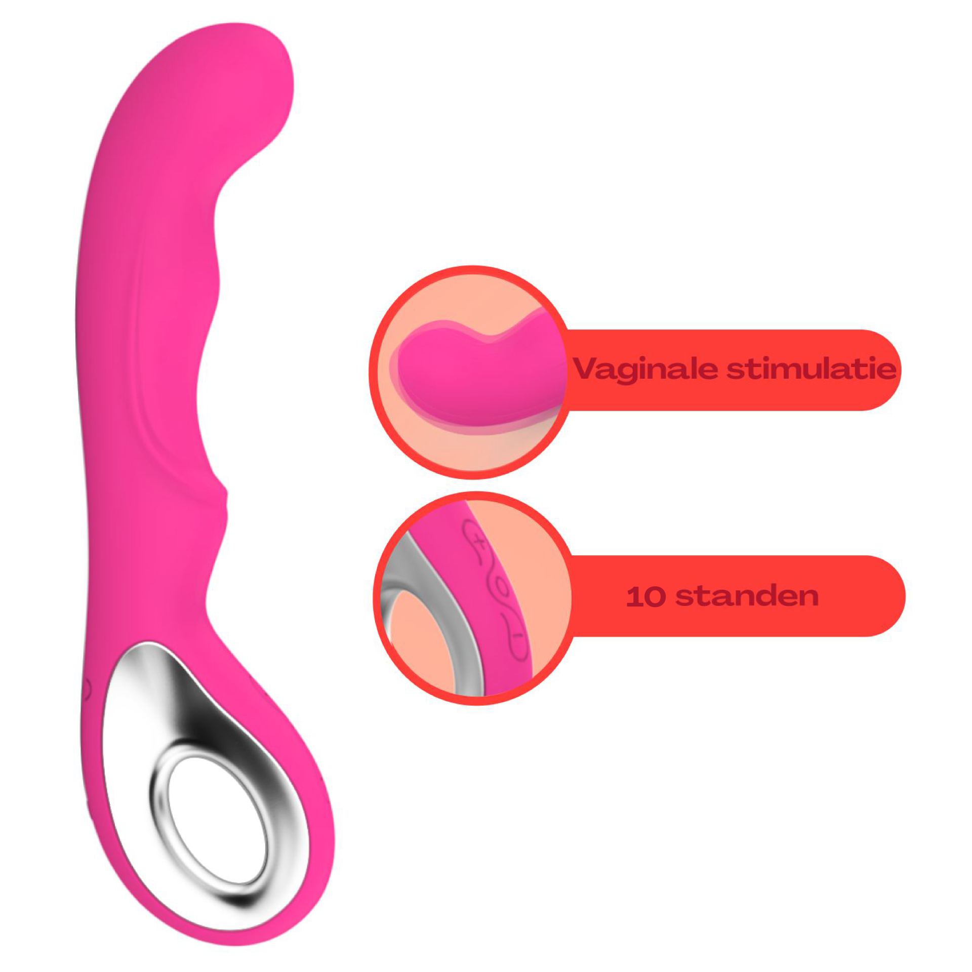 Goedkope G-spot vibrator 20,3cm roze kopen