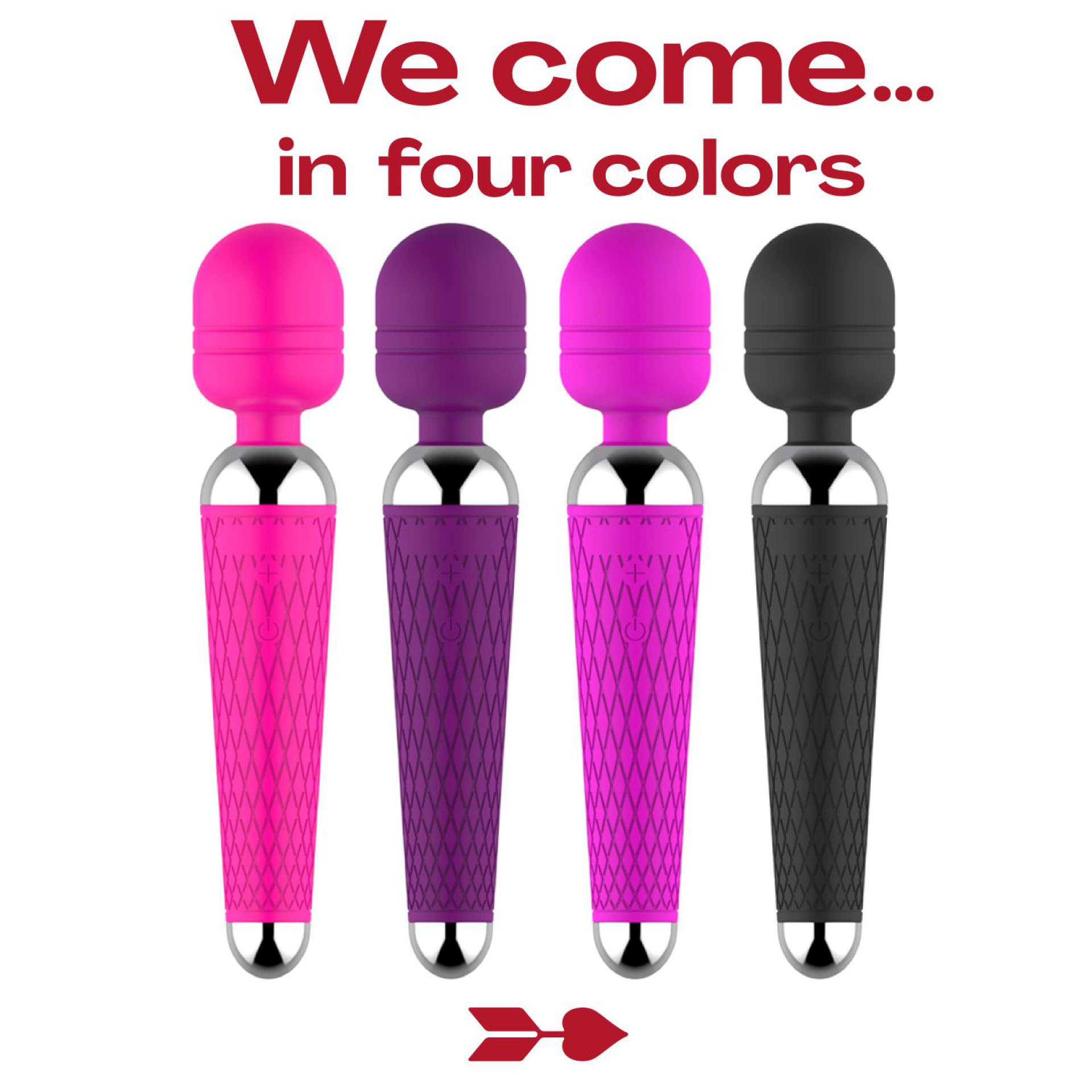 wand vibrator met reliëf  20cm zwart online