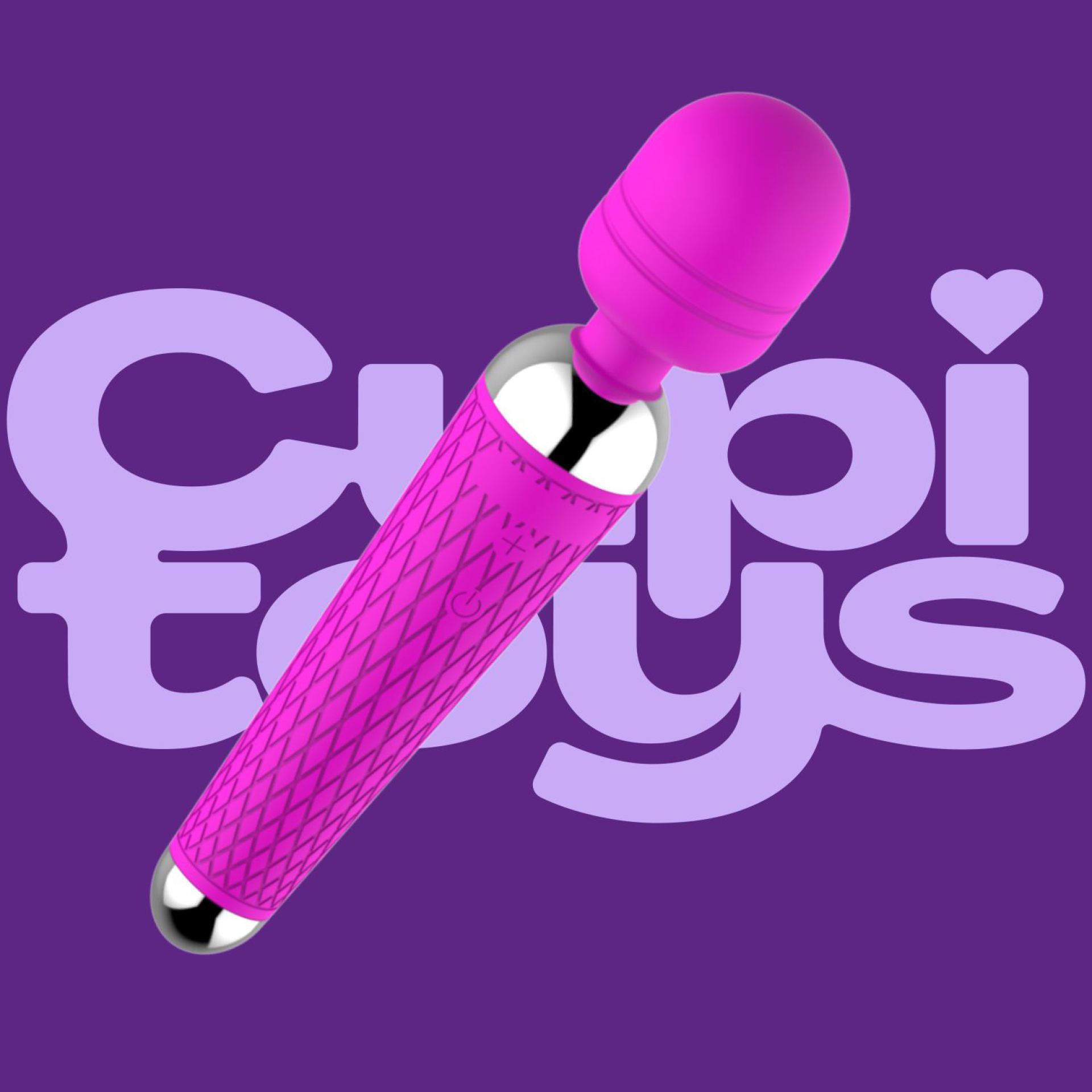 lichtpaarse wand vibrator met reliëf  20cm
