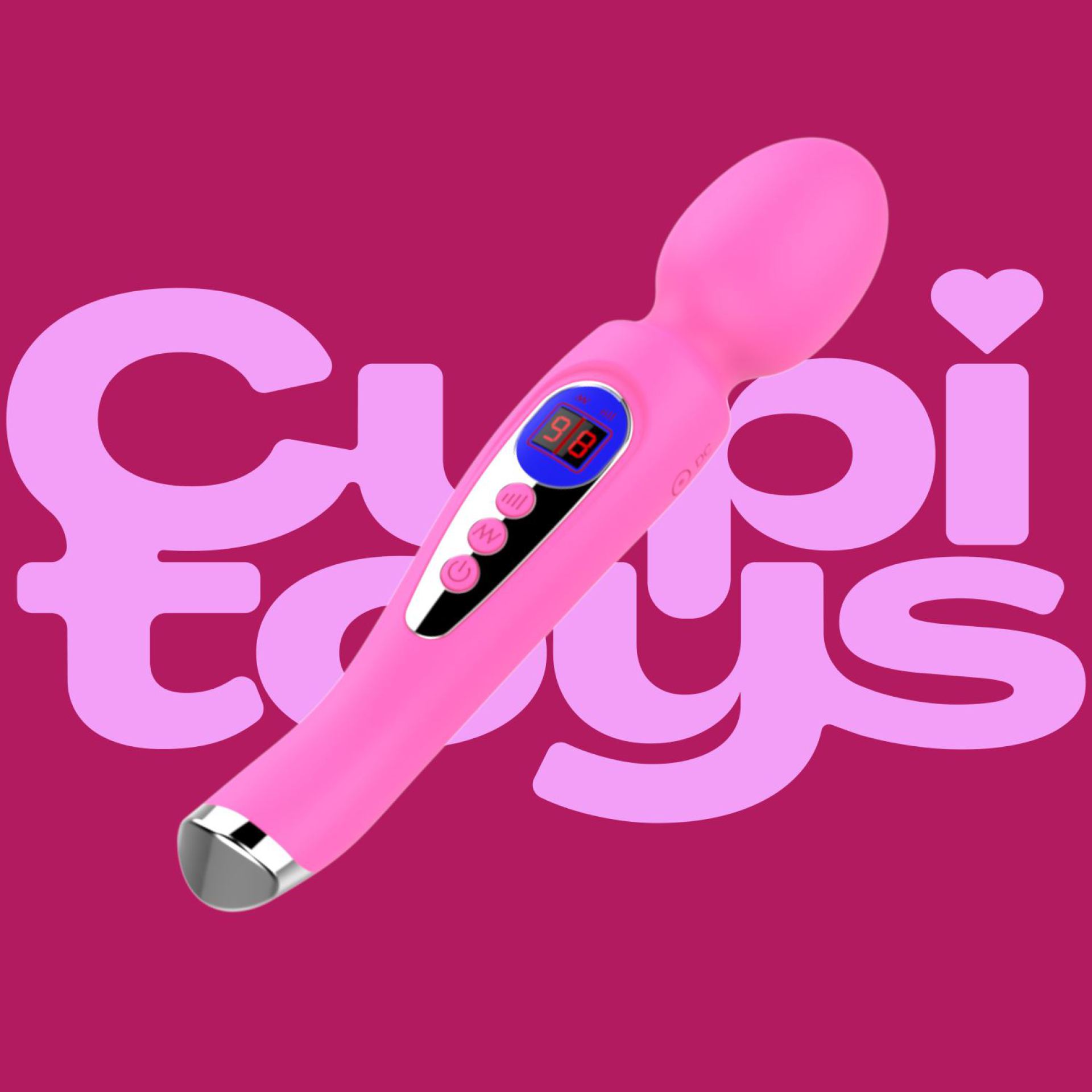 wand vibrator met ei 22,8cm roze goedkoop