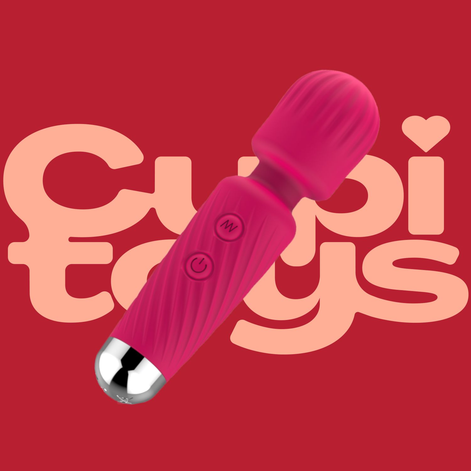 roze Wand vibrator met reliëf 12,5cm