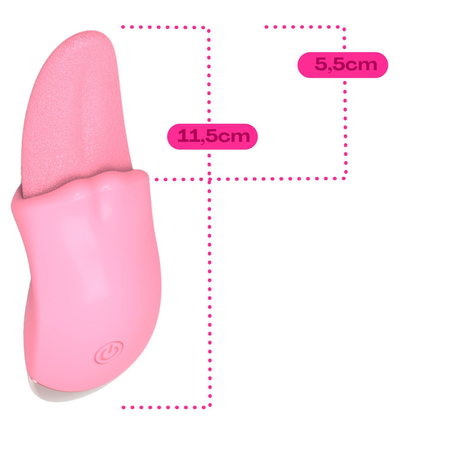Tong vibrator 11,5cm Lichtroze kopen