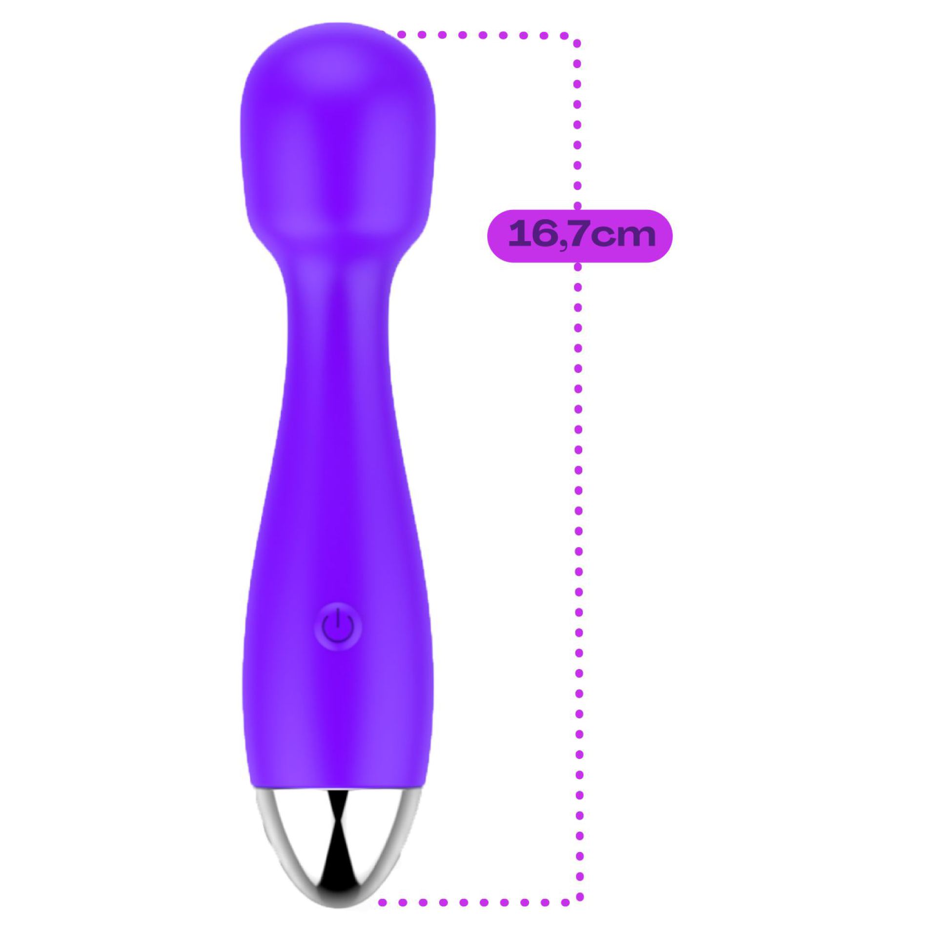 wand vibrator egaal 16,7cm paars kopen