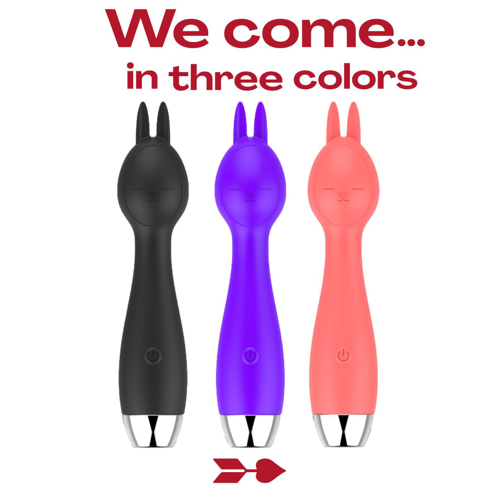 wand vibrator met oortjes 18,1cm zwart online