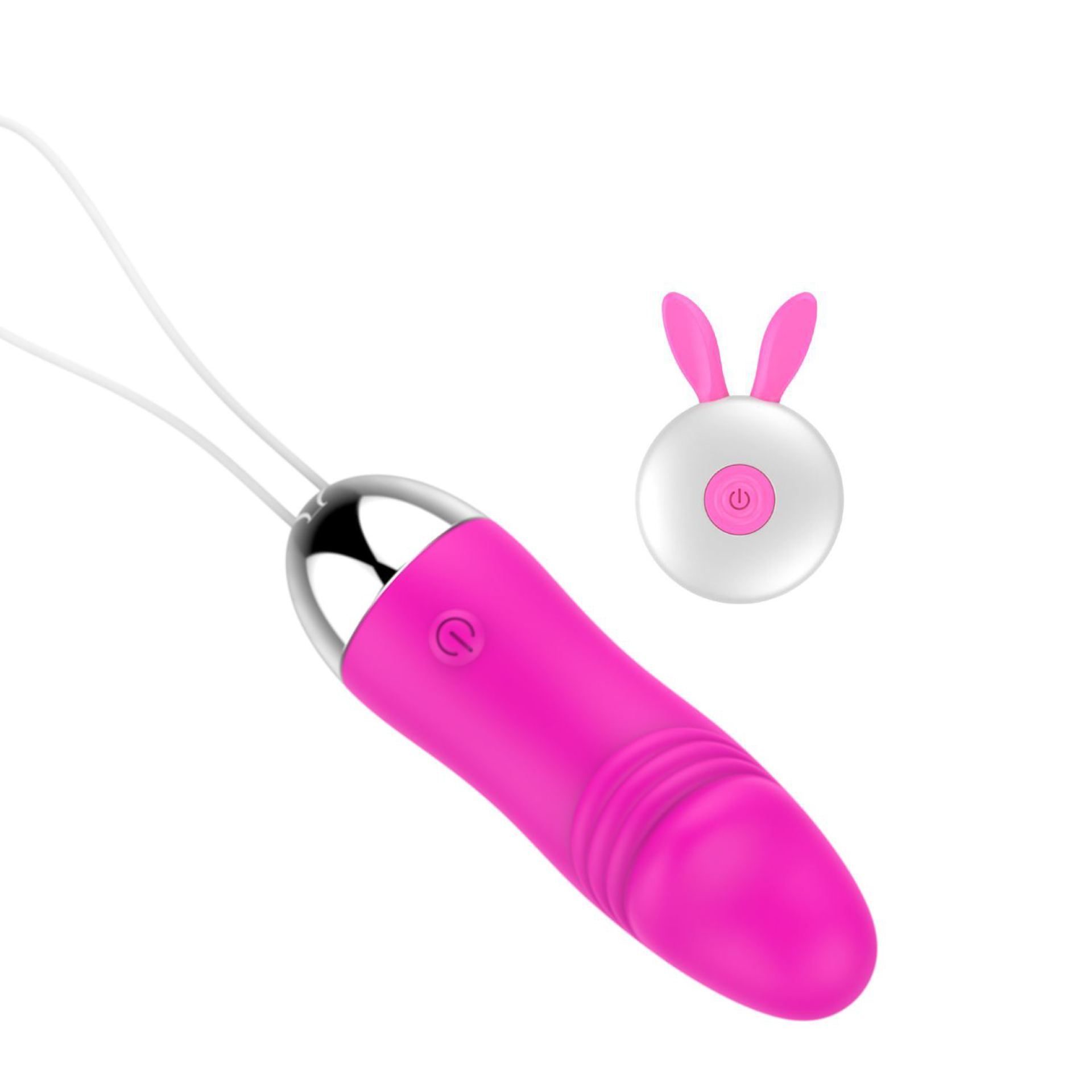 Vibrerend ei penisvorm 11cm roze