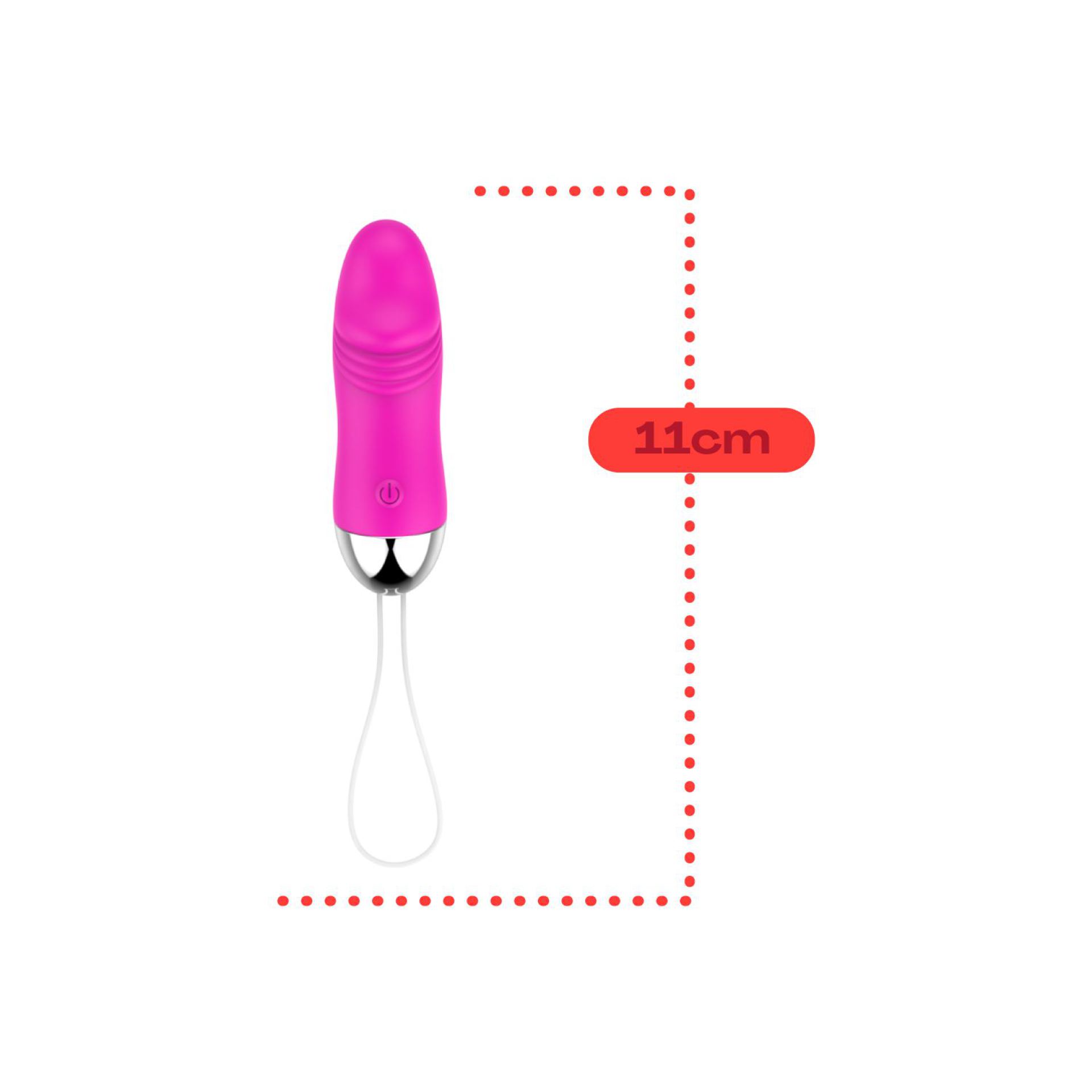 Vibrerend ei penisvorm 11cm roze kopen