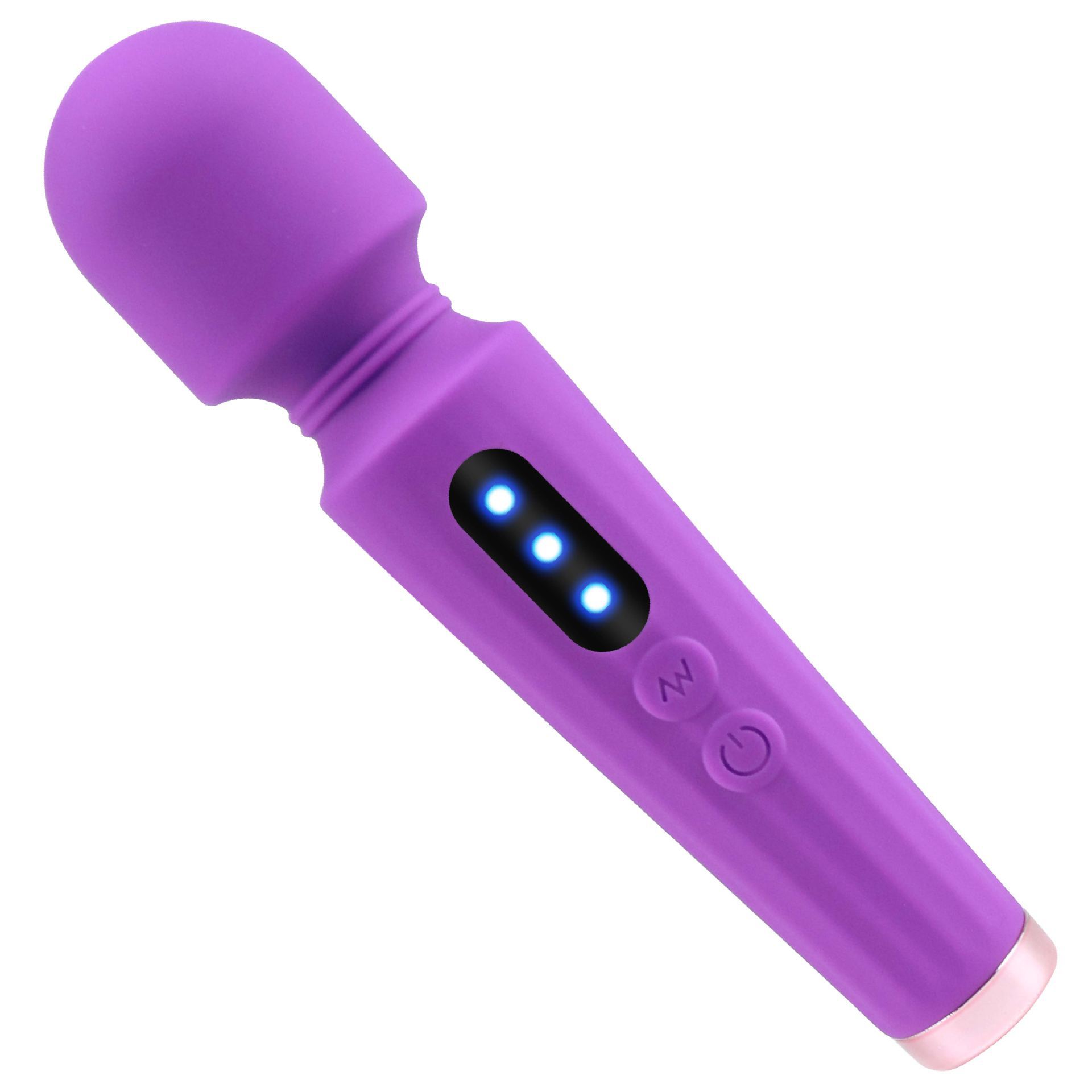 Wand vibrator groot 16cm paars
