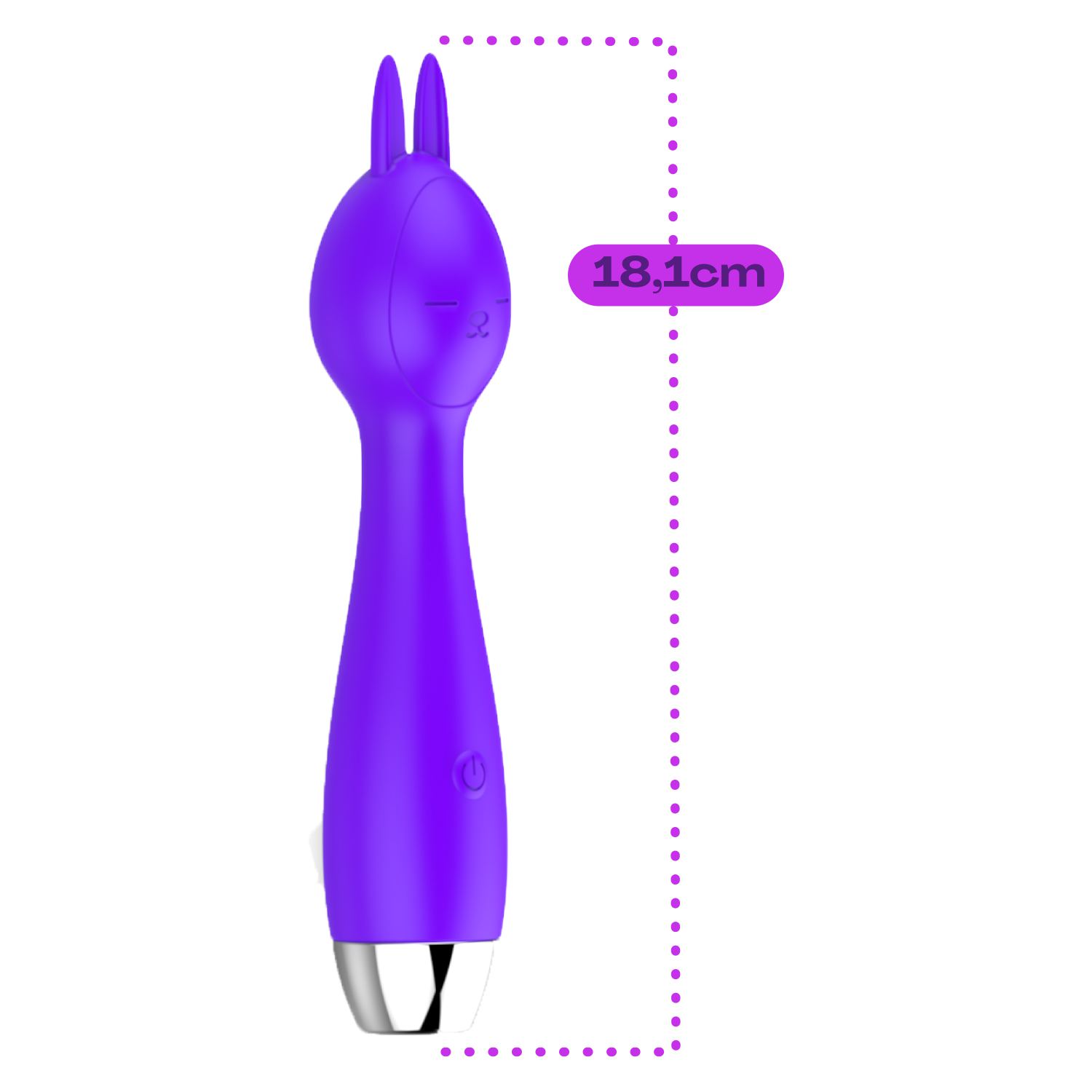 Wand vibrator oortjes 18,1cm paars kopen