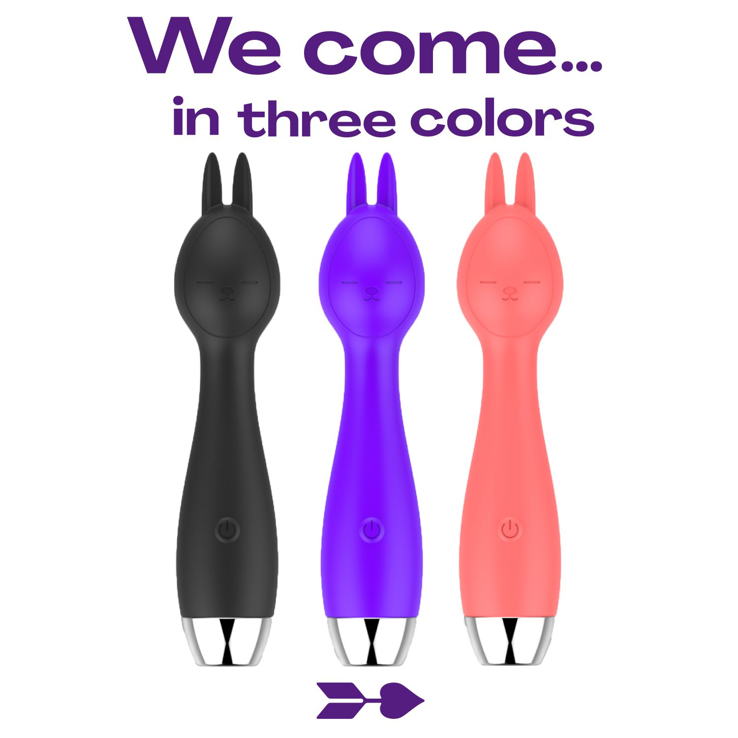Wand vibrator oortjes 18,1cm paars bestellen